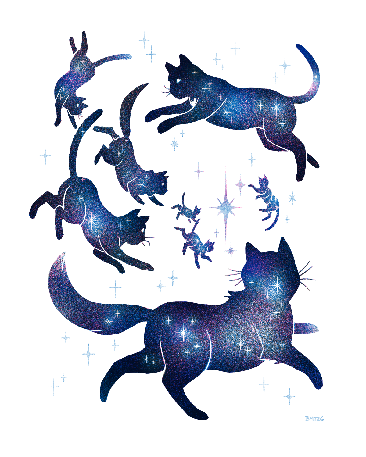 cat-shaped holes print