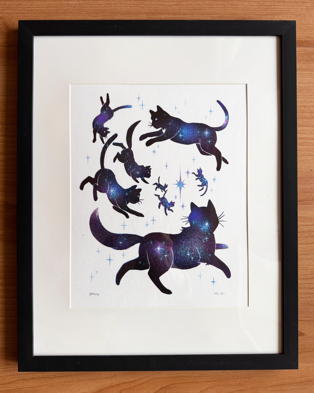 cat-shaped holes print